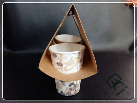 2 Holes Carry Bag Disposable Coffee Paper Cup Holder Buy