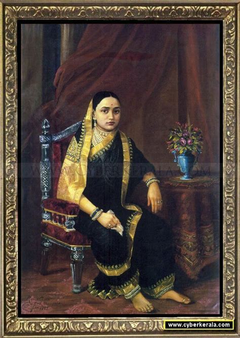Raja Ravi Varma Oil Painting 79 Maharani Chimanbai