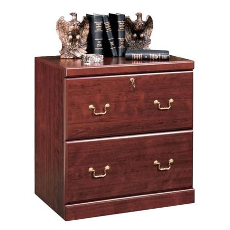 (★the drawer is not suitable for hanging file★). 2 Drawer Lateral Wood File Cabinet in Classic Cherry - 102702