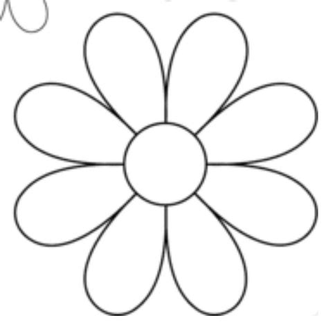 Flower Template Paper Flower Template Flower Drawing