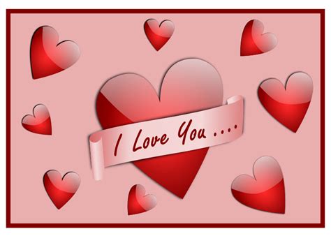 I Love You Card 99968 Free Svg Download 4 Vector