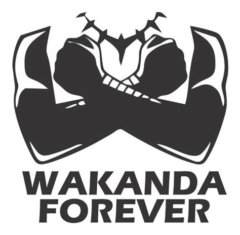 2 Adesivos Wakanda Forever Pantera Negra Marvel 10x10cm Parcelamento