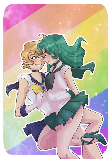 Artstation Sailor Uranus And Sailor Neptune