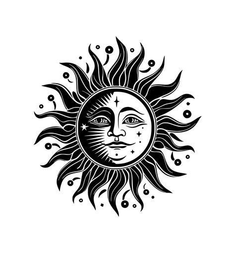 Celestial Sun Svg Vintage Sun Svg Sun Svg Universe Sun Etsy