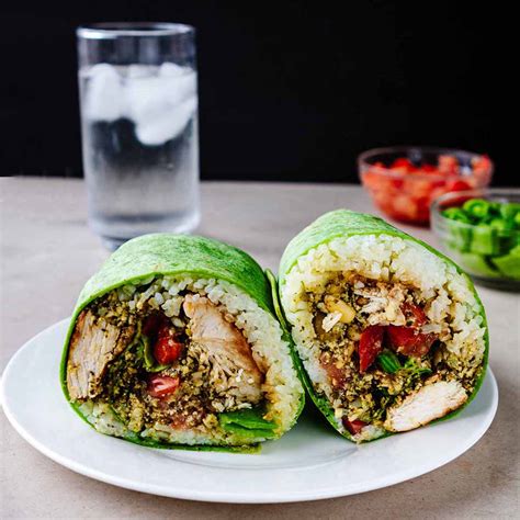 Pesto Chicken Wrap Quick And Easy Recipe Heavenly Home Cooking