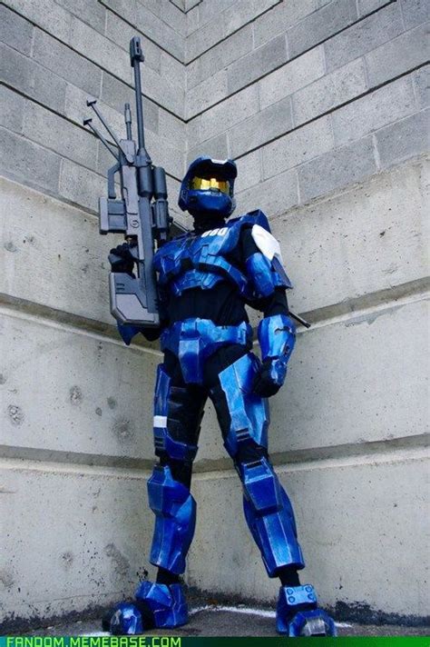Spartan On Guard Halo Cosplay Red Vs Blue Halo Armor