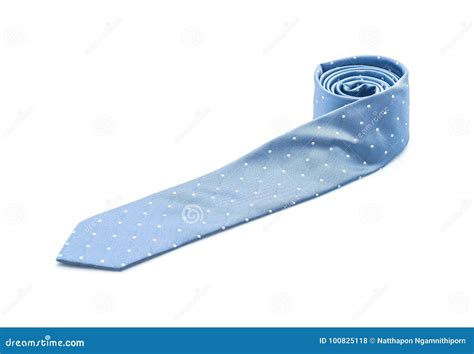 Corbata Azul Hermosa En Blanco Foto De Archivo Imagen De Lazo