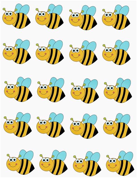 Printable Bee Templates Printable Word Searches