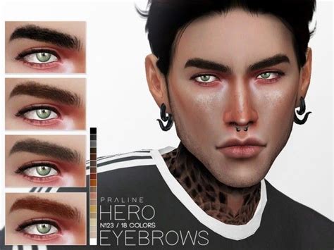 Hero Eyebrows N123 By Praline Sims For The Sims 4 Spring4sims The