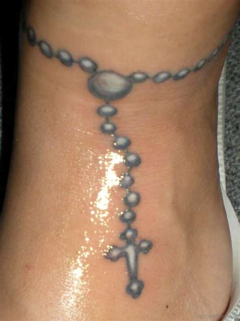A new ankle tattoo is more prone to infection than tattoos in other areas and will also bleed more easily. 63 Cool Rosary Tattoos On Ankle