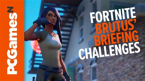 Fortnite Chapter 2 Brutus Briefing Challenges Season 2 Youtube