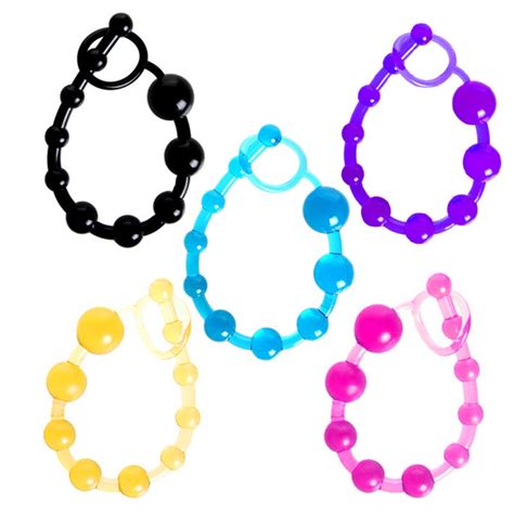 13 Inch Jelly Anal Plug Butt 10 Beads For Beginner Flexible Anus