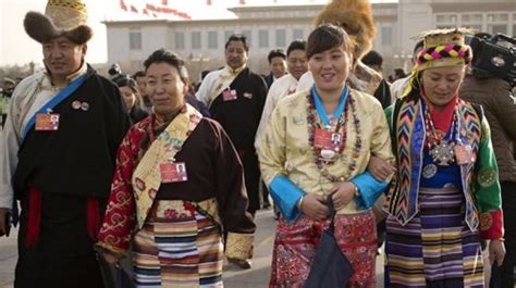 Tibetan Delegates To China Congress Wear Loyalty Pins Tibetan