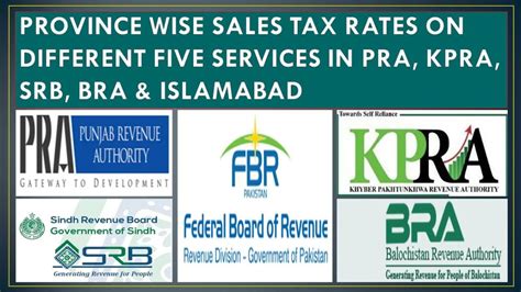 Province Wise Sales Tax Rates On Services In Pakistan Youtube