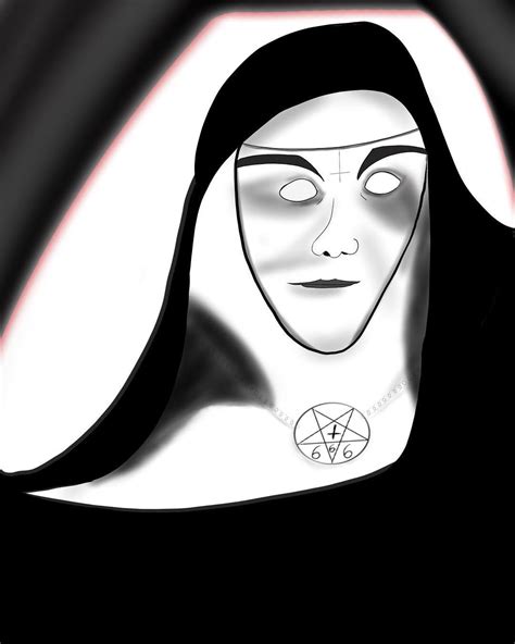 Evil nun. #nun #evilnun #drawing #illustration #art #procreate #