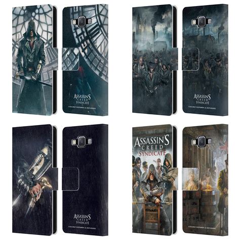 ASSASSIN S CREED SYNDICATE KEY ART LEATHER BOOK CASE FOR SAMSUNG PHONES