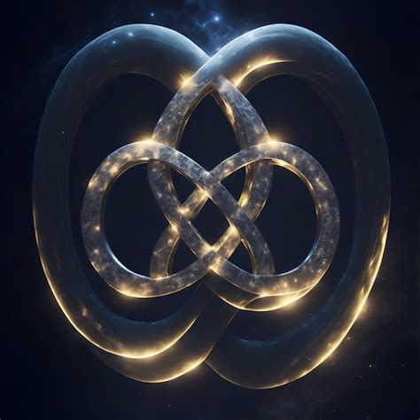 Premium AI Image | Infinity symbol illuminated by stars