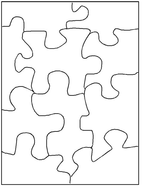 Blank Jigsaw Puzzle Template Free Download