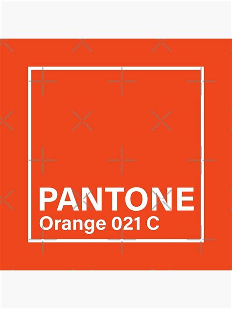 Pantone Orange 021 C Poster For Sale By Princessmi Com Redbubble