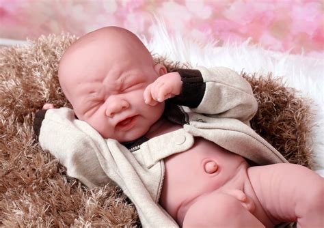Reborn Baby Boy Crying Doll Inch Preemie Newborn W Accessories