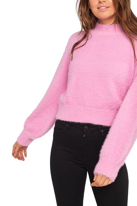 Bell Sleeve Fluffy Knit Ladies Clothing And Knitwear And Cardigans Bardot
