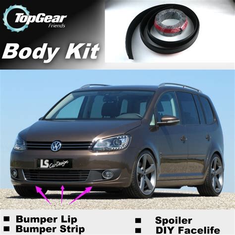 Bumper Lip Deflector Lips For Volkswagen Vw Sharan Front Spoiler Skirt