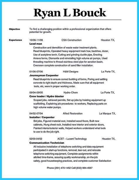 Pin On Resume Sample Template And Format