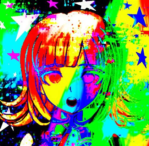 Glitchcore Profile Picture Chiaki In 2020 Aesthetic Anime Simple