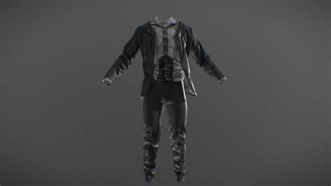 Classic Investigator Costume Highly Poly Download Free 3d Model By