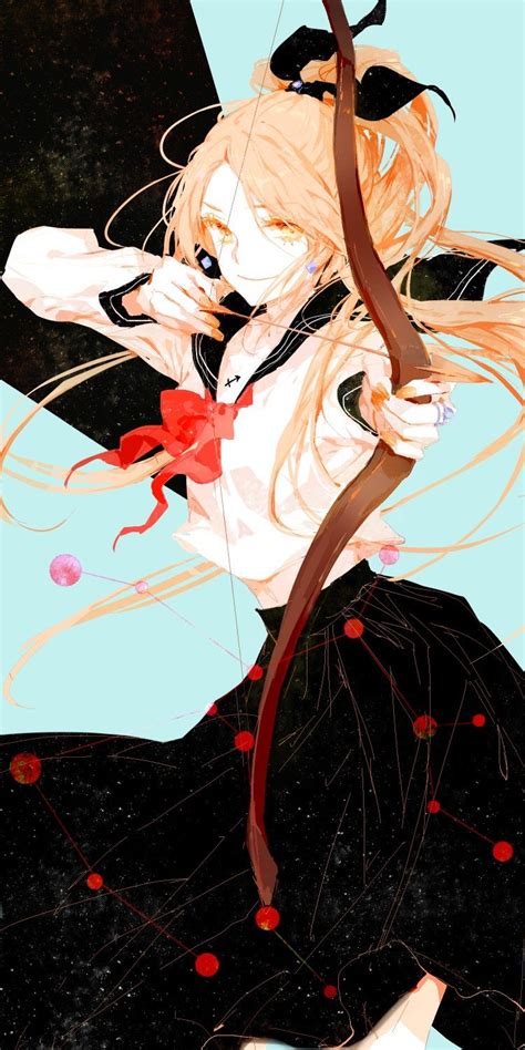 Sagittarius Nhân Mã Anime Zodiac Anime Art Girl Anime