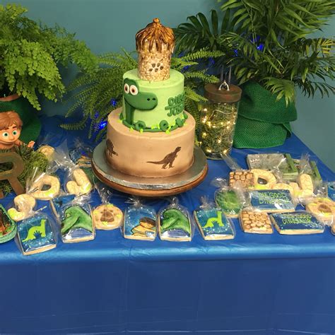 The Good Dinosaur Party Made By Cookie Art By Elly Dinosaur Birthday