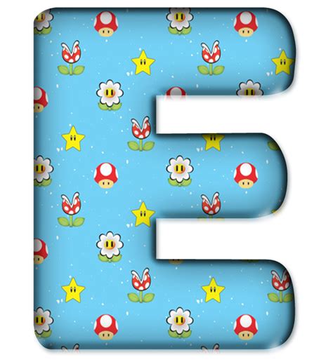 Sussurro De Amor Alfabeto Decorativo Super Mario Bross