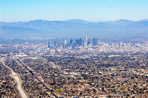 Aerial View Of Los Angeles In The United States Stock Photo Download