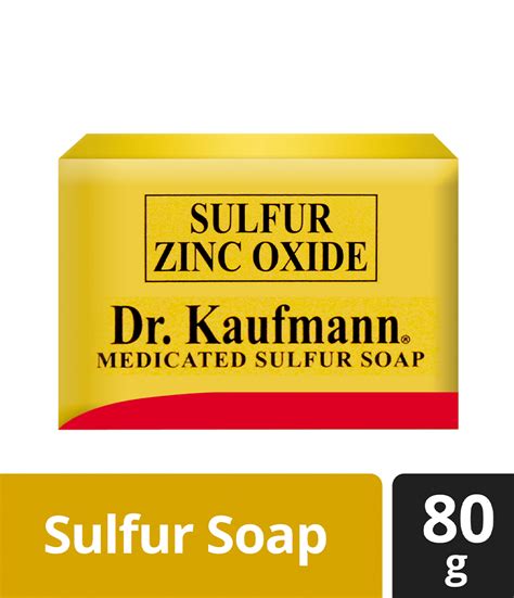 Dr Kaufmann Medicated Sulfur Soap 80g Rose Pharmacy Sulfur Soap