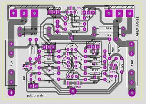 Although cluttered, it would have been. PCB Power Ampli Apex AX11 | Electronics circuit, Audio amplifier, Subwoofer amplifier