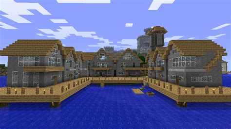 Minecraft modern house on water : My brother and I made a dock : Minecraft