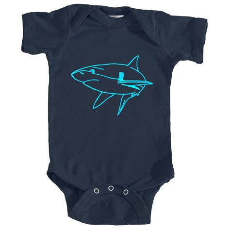 Baby Ocean Onesies Shark 5oz Lap Shoulder Onesie Kids Outfits
