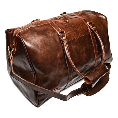 Tourist Leather Duffel Bag 225 Antique Brown Hides Canada