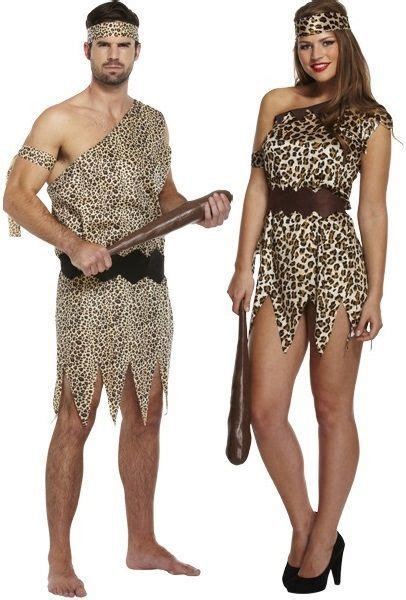 Couples Caveman And Woman Fancy Dress Costume Couples Fancy Dress