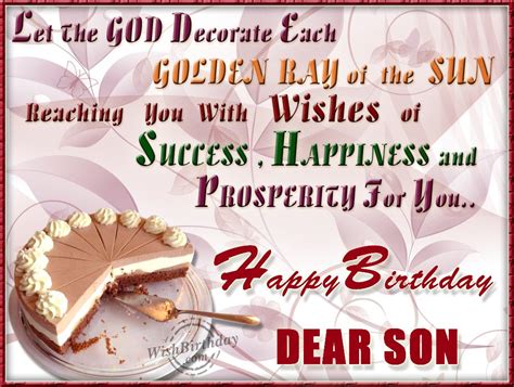 Today, your birthday cake has one more. Birthday Wishes for Son, Awesome Birthday Wishes For Son ...