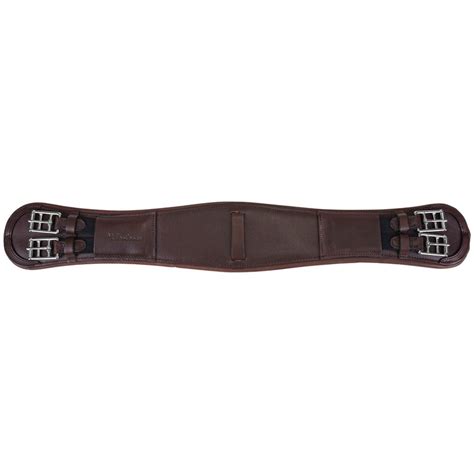 M Toulouse Padded Leather Dressagemonoflap Girth Chocolate M