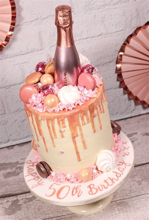 Luxe Rose Gold Drip Cake Cakey Goodness Unique Birthday Cakes Tiered Cakes Birthday Drip Cakes