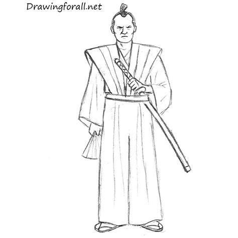 In this tutorial, eugenia hauss will teach. How to Draw a Samurai for Beginners | Drawingforall.net