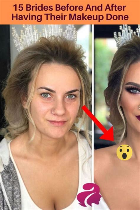 15 Brides Before And After Having Their Makeup Done Fashion Beauty Womens Fashion Professional