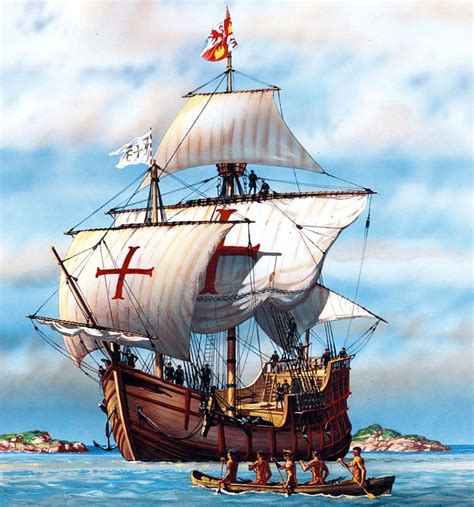 Marina A Vela — 1492 Carabela La Niña Box Art Zvezda 1492
