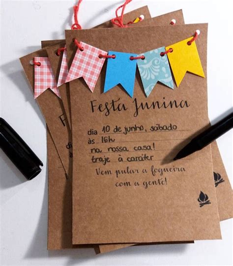 Convite de festa junina aprenda a fazer o seu hoje mesmo com inspirações Arquiteta Giovanna