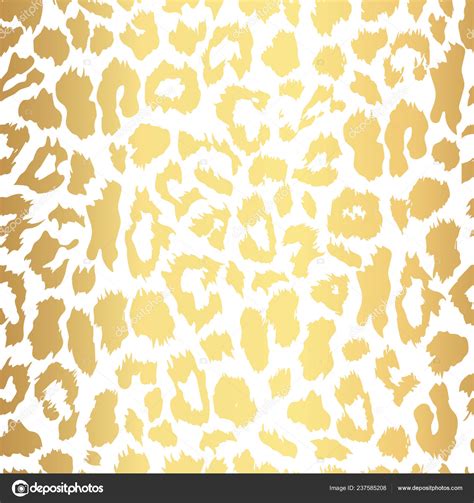 Gold Leopard Print Seamless Gold Leopard Print Pattern Royalty Free
