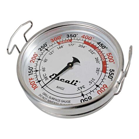 Escali Ahg2 Extra Large Direct Grill Surface Thermometer 100 600f