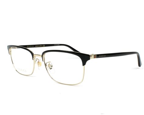gucci eyeglasses black and gold official website