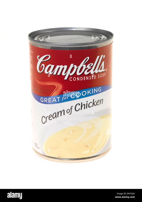 Campbells Cream Of Chicken Soup Stock Photo Alamy
